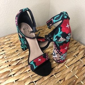 Floral high heels